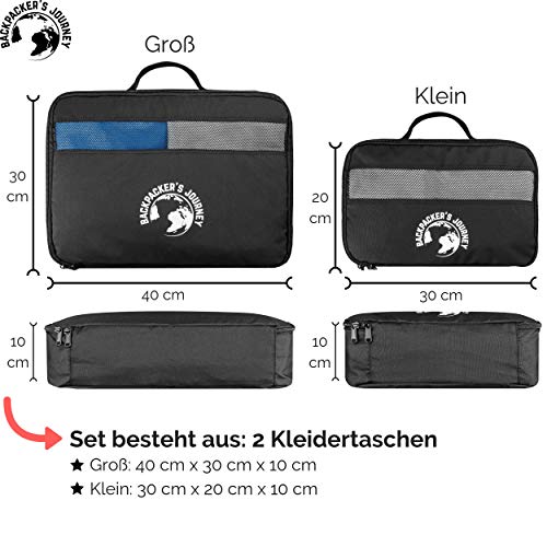 Backpackers-Journey-Kleidertaschen-mit-Haken-Packwrfel-Set-schwarz-Ideal-fr-Backpacks-Ruckscke-und-Koffer-Aller-Art-0-0