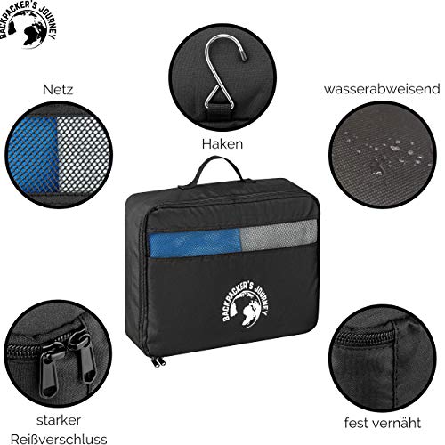 Backpackers-Journey-Kleidertaschen-mit-Haken-Packwrfel-Set-schwarz-Ideal-fr-Backpacks-Ruckscke-und-Koffer-Aller-Art-0-1