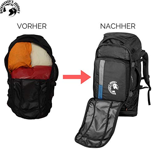 Backpackers-Journey-Kleidertaschen-mit-Haken-Packwrfel-Set-schwarz-Ideal-fr-Backpacks-Ruckscke-und-Koffer-Aller-Art-0-4