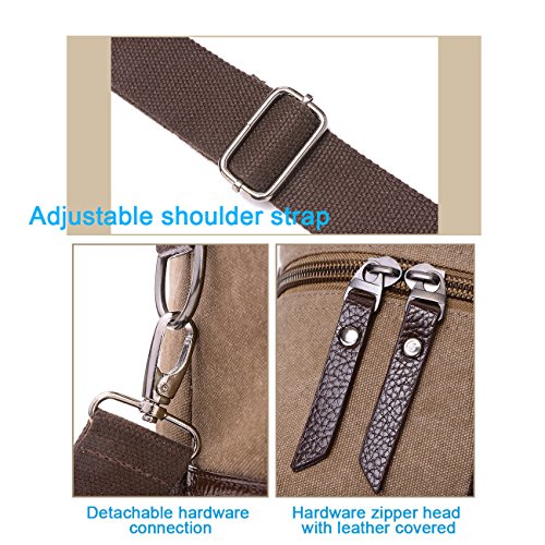 Overmont-36I-Vintage-Canvas-Unisex-Reisetasche-Gym-Tasche-Weekender-Tasche-Handgepck-Sporttasche-fr-Reise-am-Wochenend-Urlaub-KhakiSchwarzGrauBraun-0-1